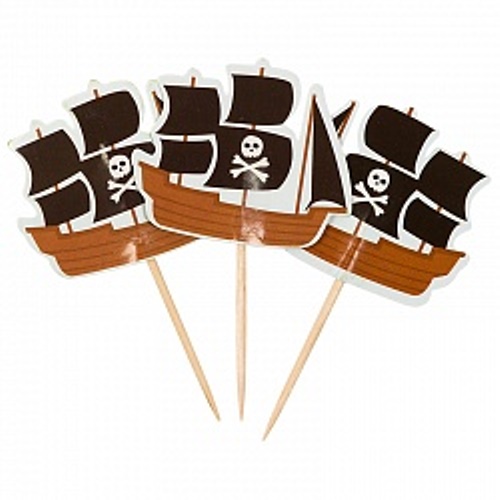 пики канапе пиратский корабль 12шт 90руб.